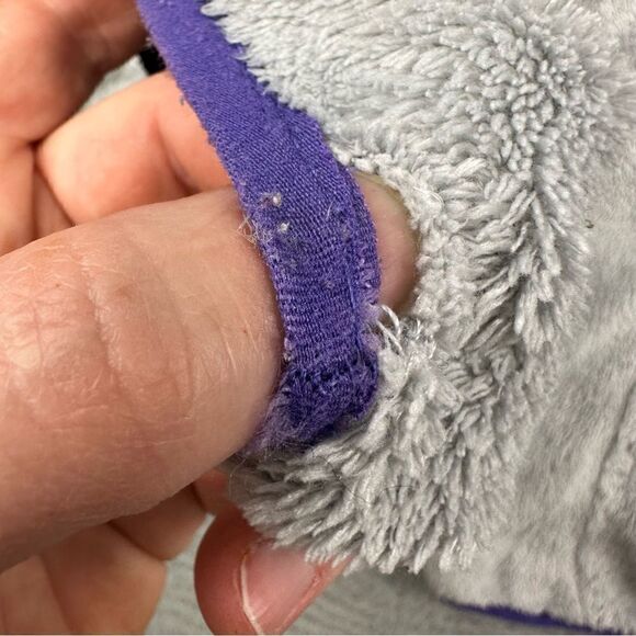 Free Country Sweater Womens Large Plush Sherpa Snap Pullover Faux Fur Comfort - Picture 7 of 13